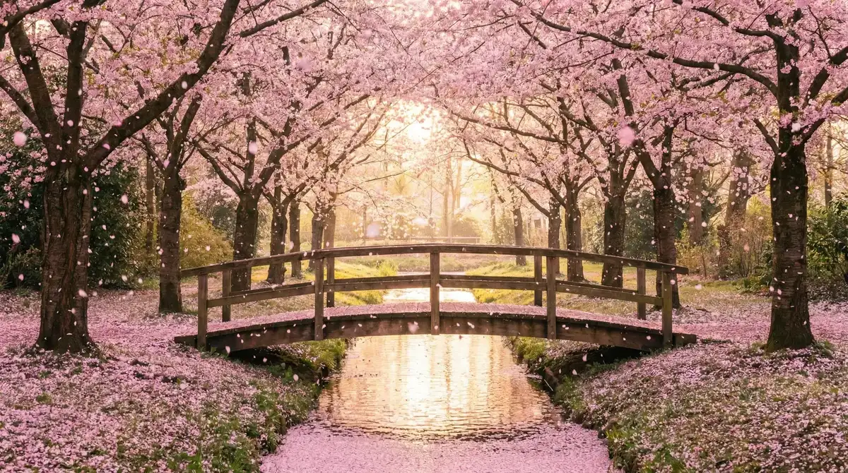 樱花桥畔 - 仙剑奇侠传第一部 唯美风景